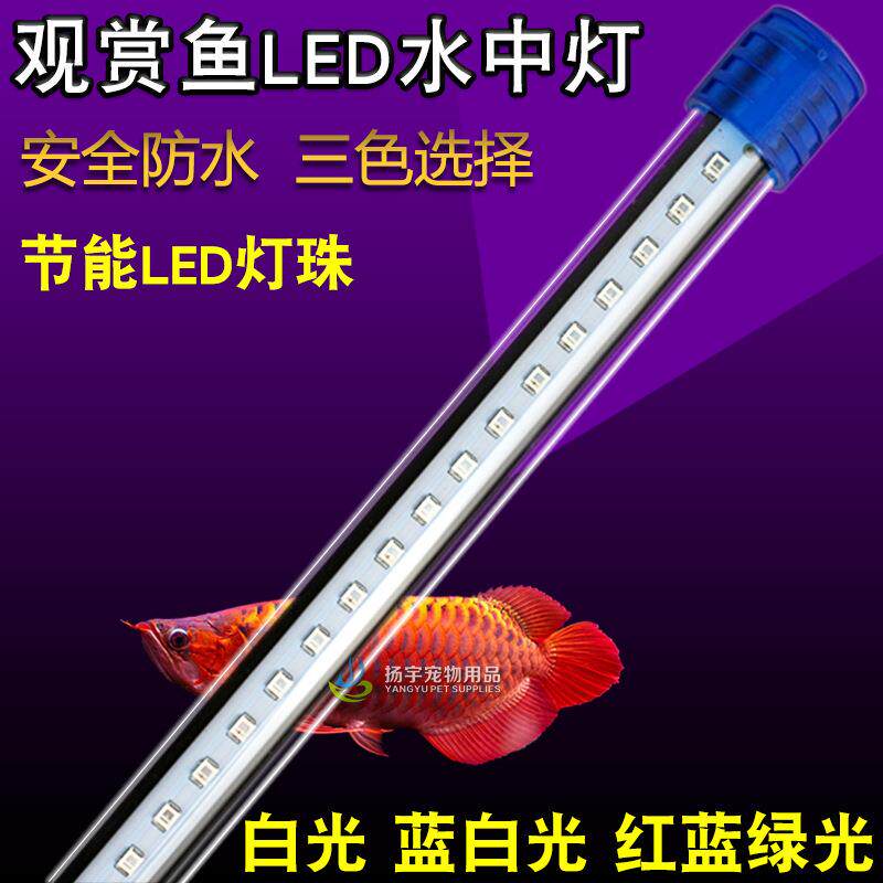 鱼缸LED灯照明灯水草灯水族箱潜水灯水族灯具防水水中灯水草造景