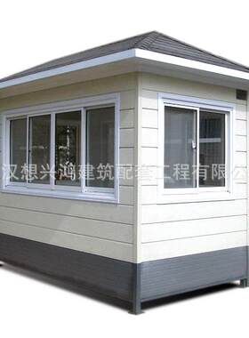 别墅保安岗亭设计 钢结构金属雕花板岗亭 现代欧式环卫亭厂家