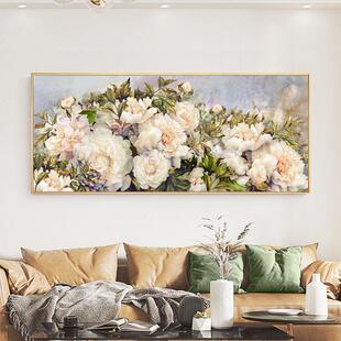 5d钻石画客0厅粘贴简约WrMlLEZL现满代绣十钻225新款 牡丹花点字绣