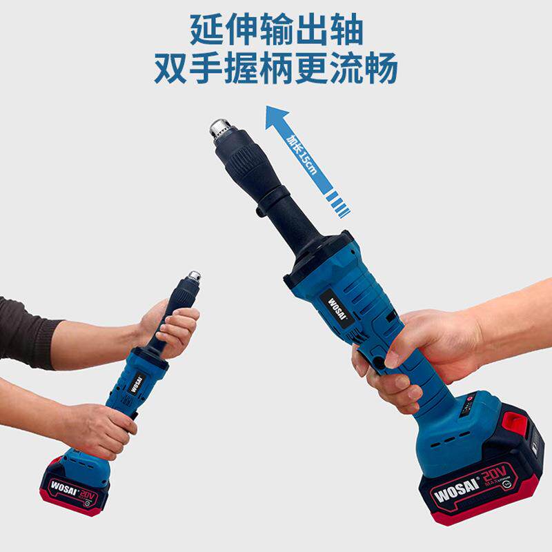 绳抛光旋转磨床工具20V 1200W无刷迷你笔电动磨床