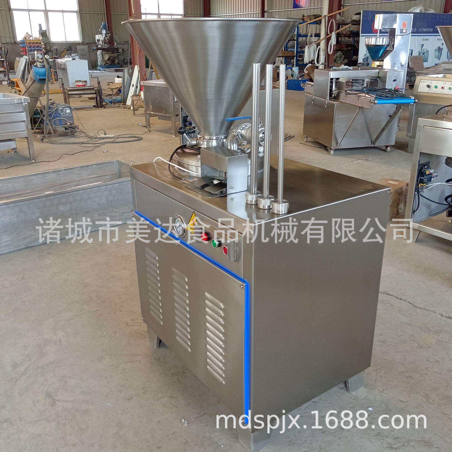 自动红肠腊肠灌肠机 商用电动不锈钢灌肠机器香肠加工成套机器