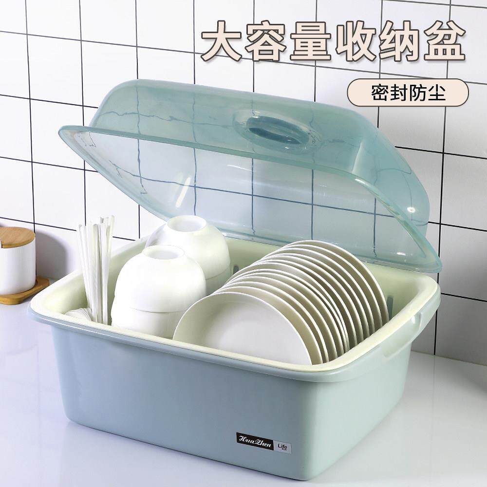 碗架厨房置物架放碗碟架厨房家用台面带盖子盘筷收纳沥水盆餐具碗