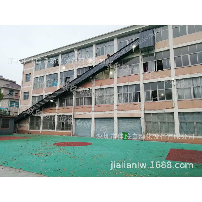 仓库楼层输送线工厂出货滑梯卸货输送设备户外装柜运输带