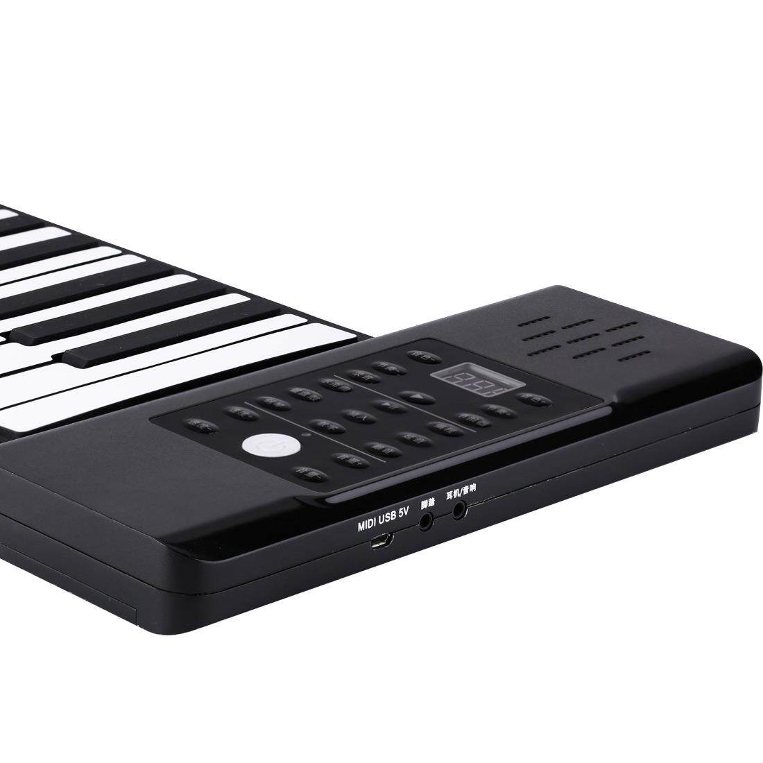 61键手卷钢琴88键专业版加厚折叠琴软键盘便携式初学者成人电子琴