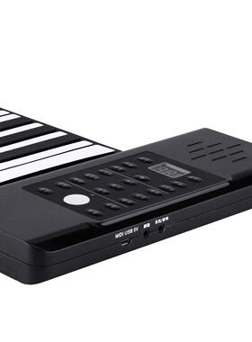 学6PD-881键手卷钢厚琴88键专业版加折叠软键盘便携式初者成琴人