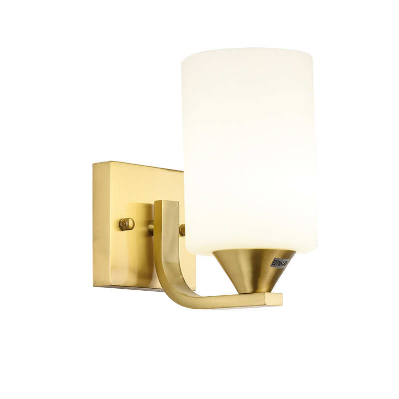 全铜壁灯床头现代简约北欧卧室轻奢客厅电视背景墙过道楼梯灯led