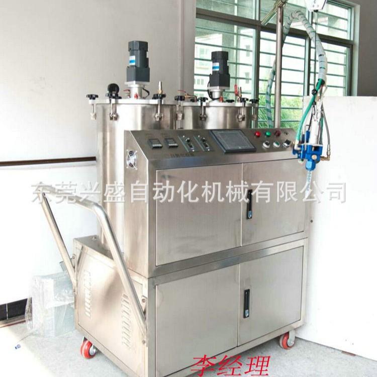80L全自动打胶机鞋垫点胶机全自动灌胶机厂家双色双头点胶机