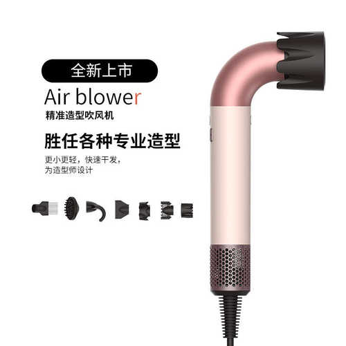 新款HD18水弯管风筒负理子理发店高速吹风机电吹风家用电吹筒