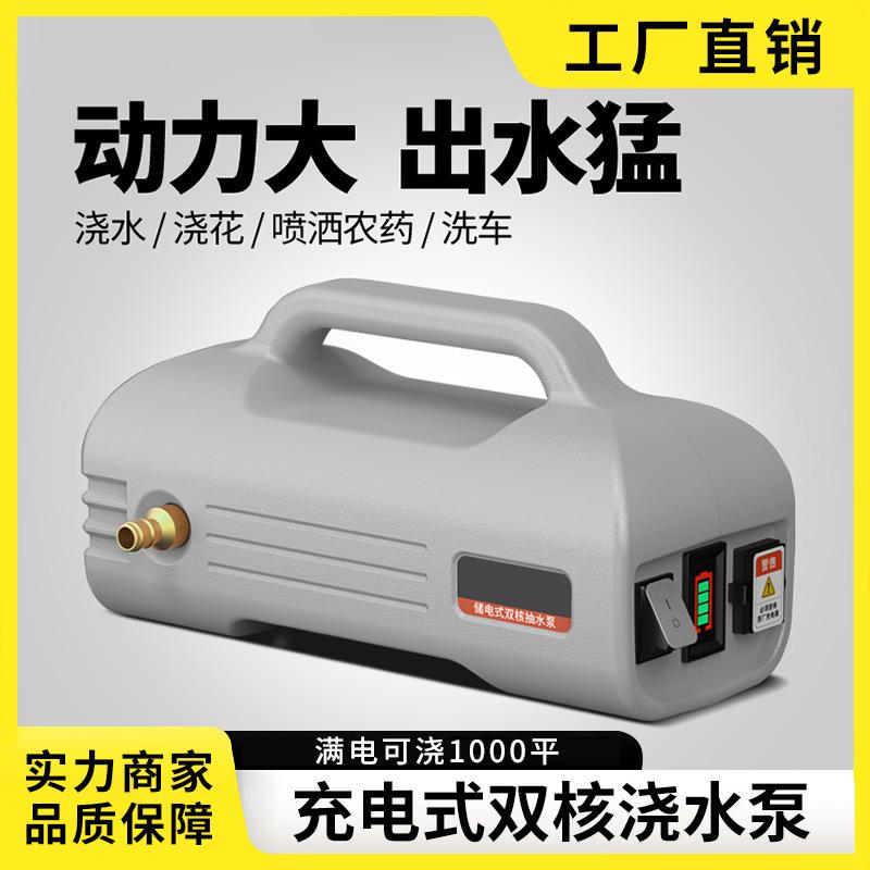 充电式浇花抽水泵家用电动浇菜神器浇水机菜园灌溉浇地小型喷水管