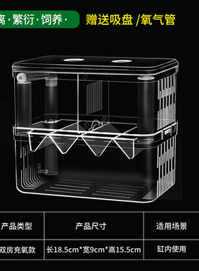 保护大号水族箱盒板鱼缸隔离仓小型加厚孵化凤尾鹦鹉鱼饲养收纳