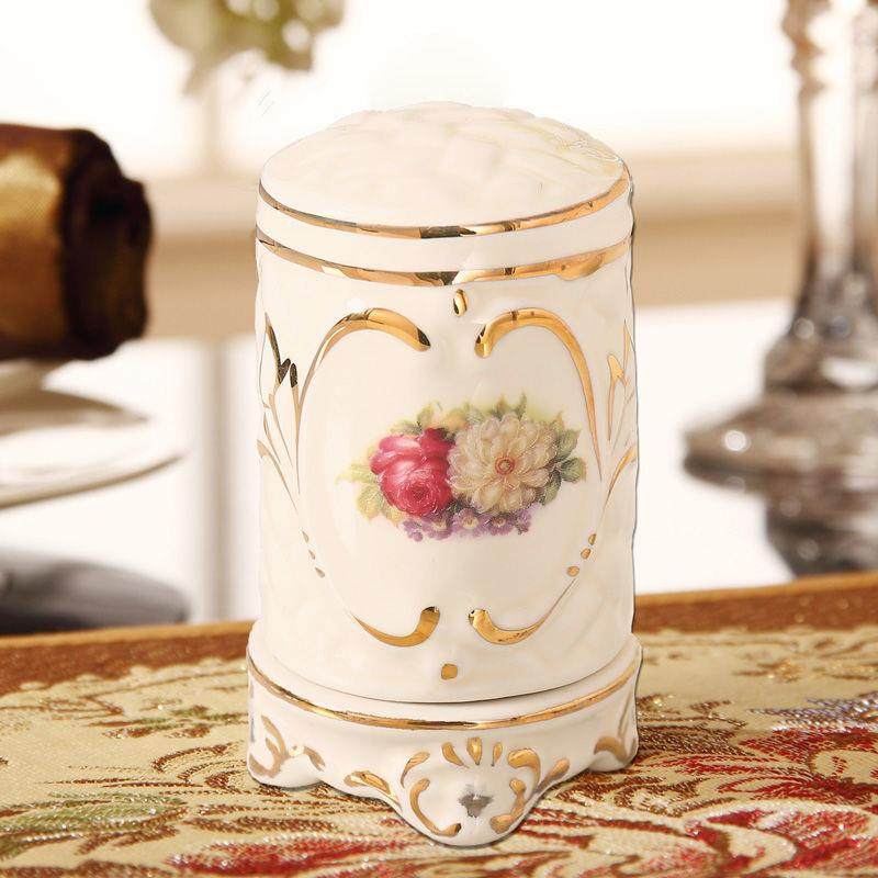 正品奢华陶欧式瓷水果盘用客厅创意茶盘几家装饰摆件糖果盘干果零