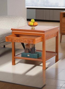 实木02-66B头小四方景桌侧沙发边几角几小茶几中式茶台柜鱼缸架盆