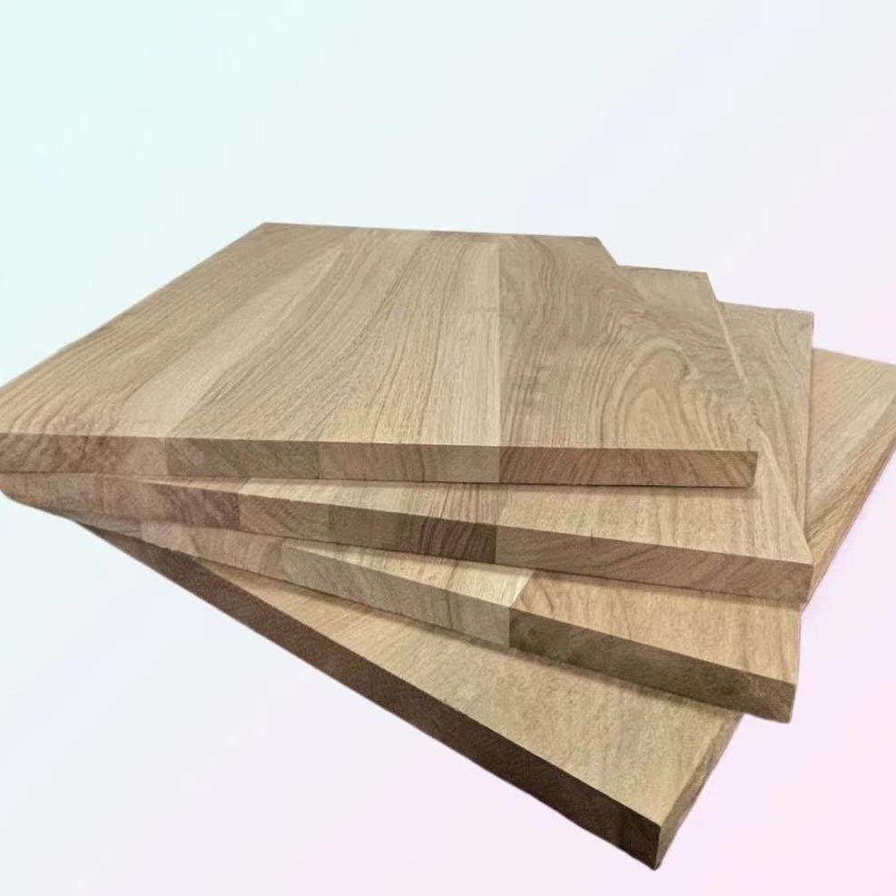 核桃木集成材按规格生产工艺原木直拼板商用装修木板材环保