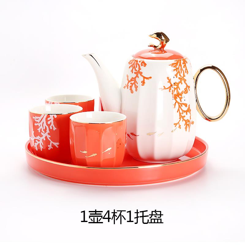 正品些时光茶陶瓷家用茶杯整套茶那具 欧式水果茶壶花壶 花茶杯套