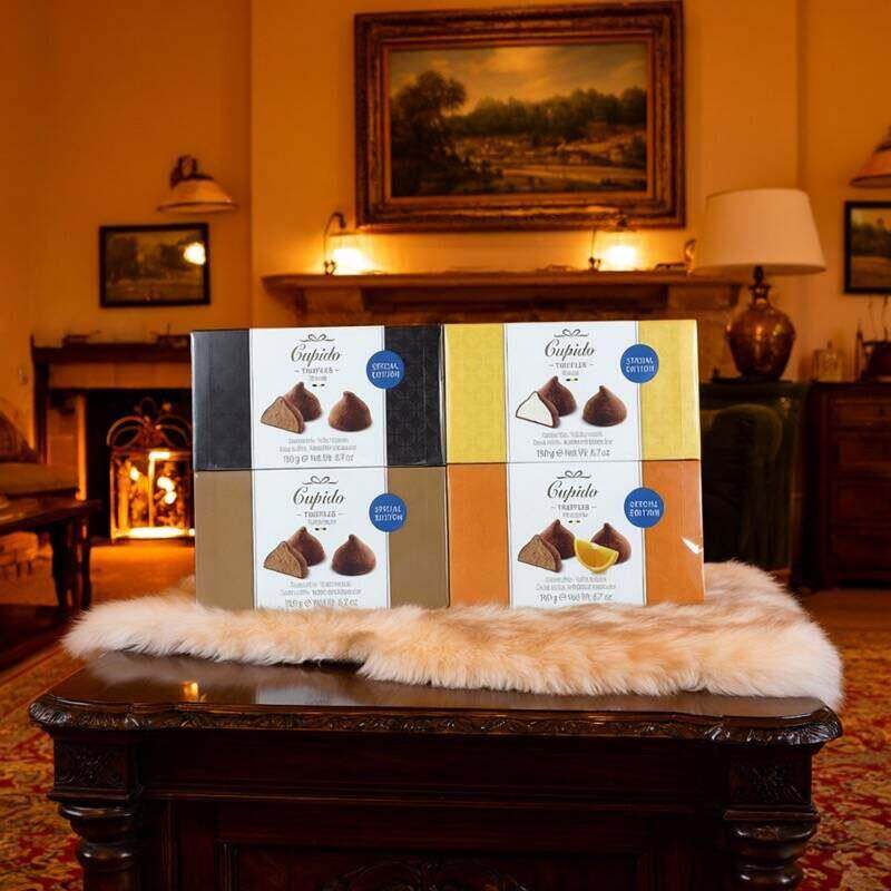 Cupido比利时松露巧克力黑可可脂夹心175g进口零食网红礼物盒糖果