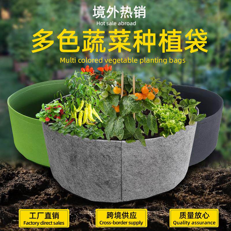 森景种植袋种菜包无纺布生长袋毛毡阳台楼顶自吸盆自吸水花盆植物