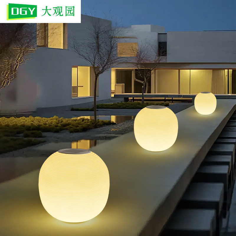 大观园太阳能柱头景观庭院灯饰