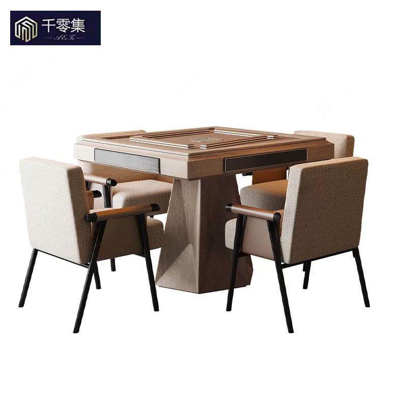全自动洗牌麻将桌子酒店茶楼棋牌室专用麻将桌椅组合客厅餐桌俩用