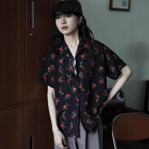N 90909 Hawaiian Vintage Shirt 夏威夷花衬衫