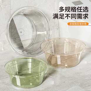 Multi-size thickened durable transparent bathroom washbasin,