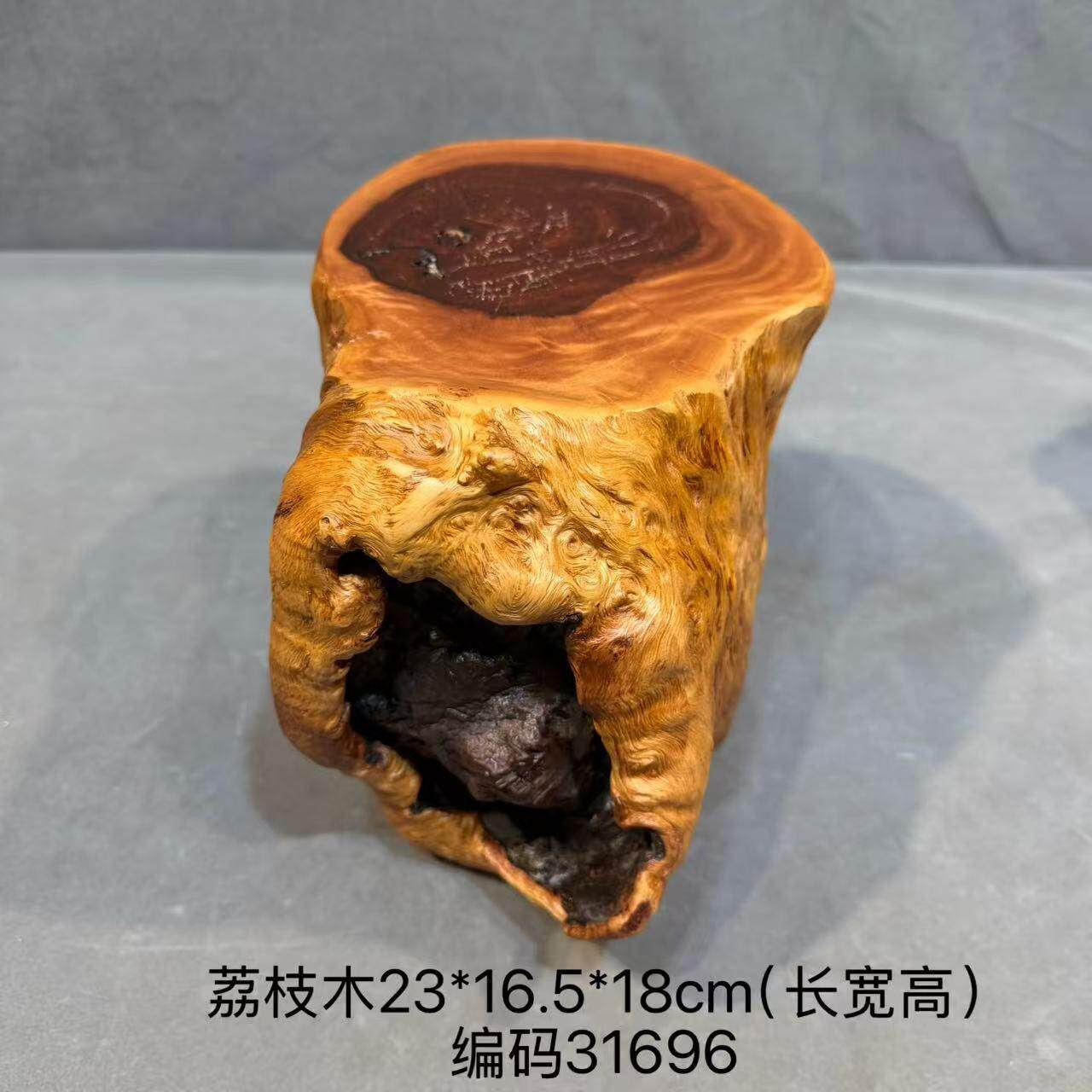 天然根雕实木墩子客厅家用根雕凳子木桩树根造型茶台支架底座配凳