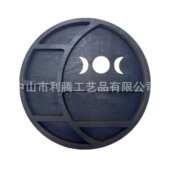 crystal水晶shelf挂件饰架木质 wooden月亮 墙装 饰圆形多层