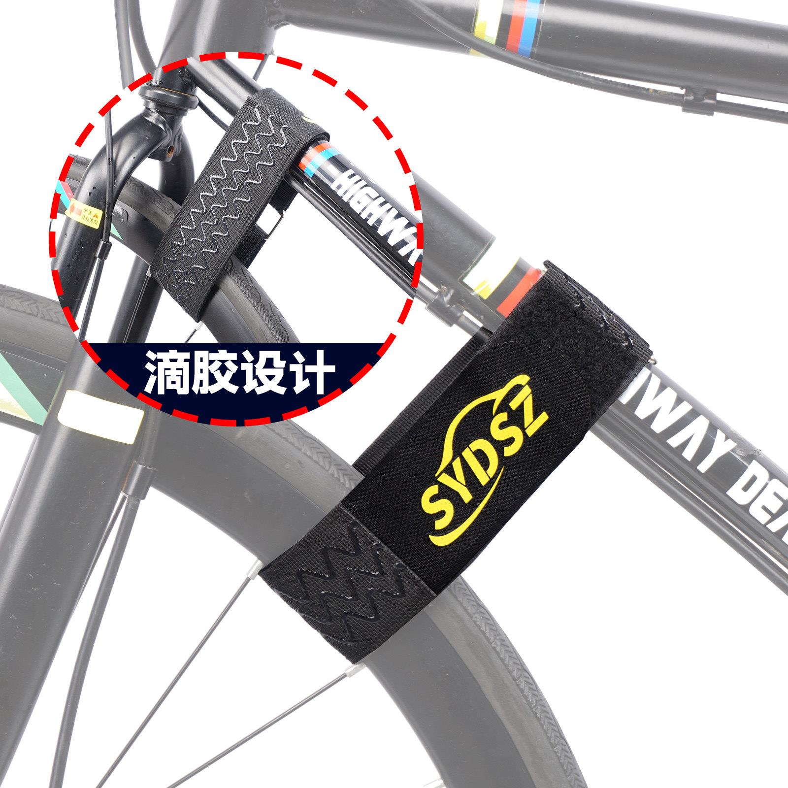 滴胶魔术贴强力固定适用于拓乐591 598 599车顶自行车架后挂架