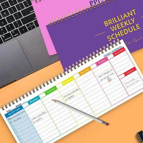 Weekly Planner Notepad 12X5Inches Weekly Journal Note