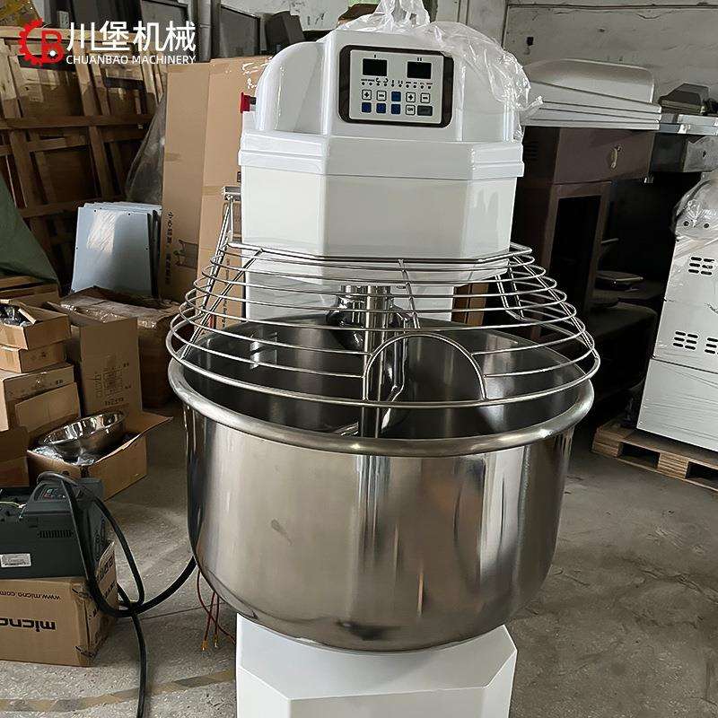 柏川75kg全自动双动双速和面机大型商用揉面打面厨师机活面搅拌机