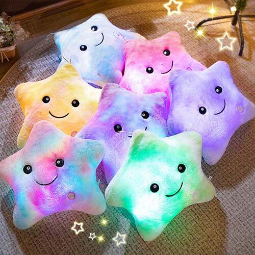 Luminous Star Shaped Plush Toy 1 Count Plushie Creative