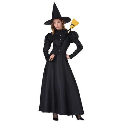 绿野仙踪万圣节服 舞台表演成人cosplay黑色女巫巫婆扮演亲子服装