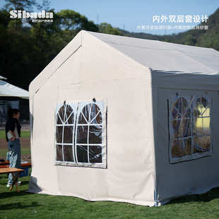 户外帐篷商业活动棚简易摆摊防寒保暖家用庭院花房仓库房雨棚篷房