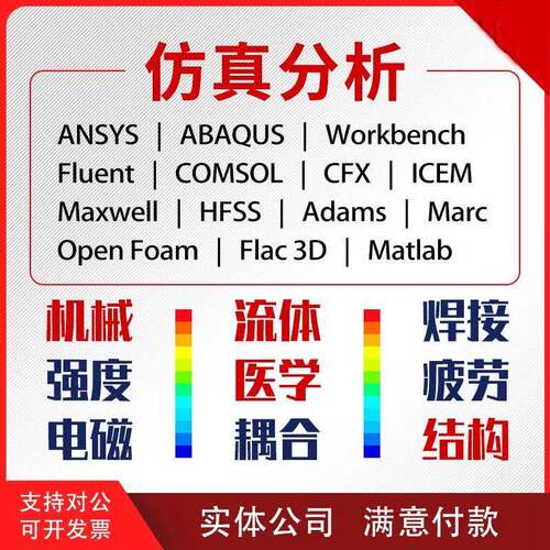 ANSYS代做lsdyna/CAE有限元分析Abaqus/Fluent/Adams/CFD仿真模拟