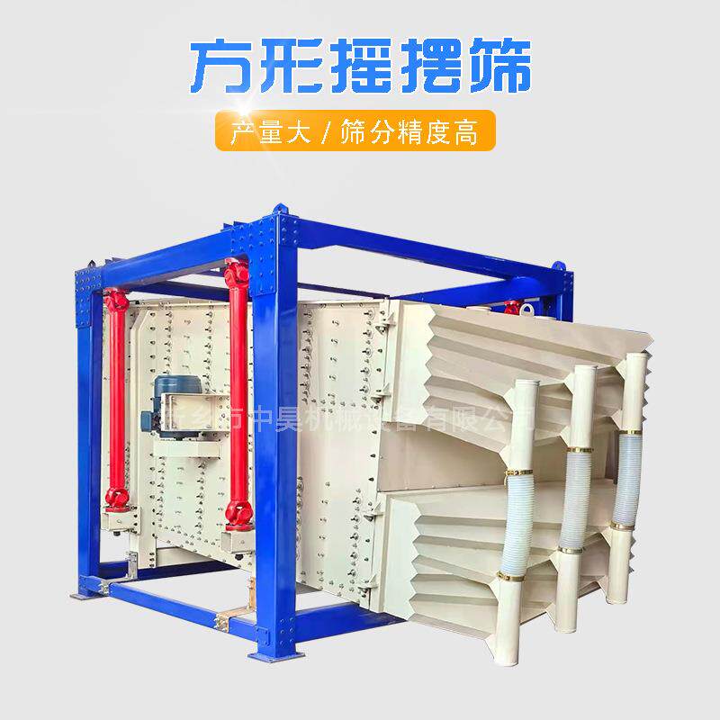 FY-2040-6S单建材砂方形摇摆筛硅灰石粉方摇往复摇摆震动筛