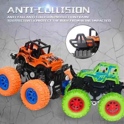 Hot Toys Car Monster Truck Four-wheel Drive Vehicle Stunt Du