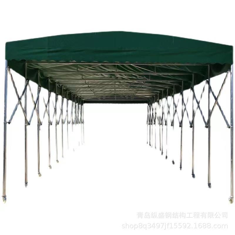 户外移动推拉帐篷夜市伸缩式折叠雨棚活动收缩遮阳棚子停可移动