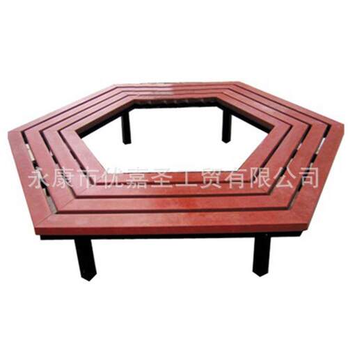 户外防腐木围树椅室外广场休闲座椅公园等候椅实木树池椅塑木围椅