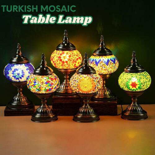 Y 32696 Moroccan mosaic table lamp 摩洛哥马赛克台灯跨境
