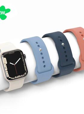 Silicone Strap For Watch Band 45mm 44mm 40mm 41mm 49mm 42 38