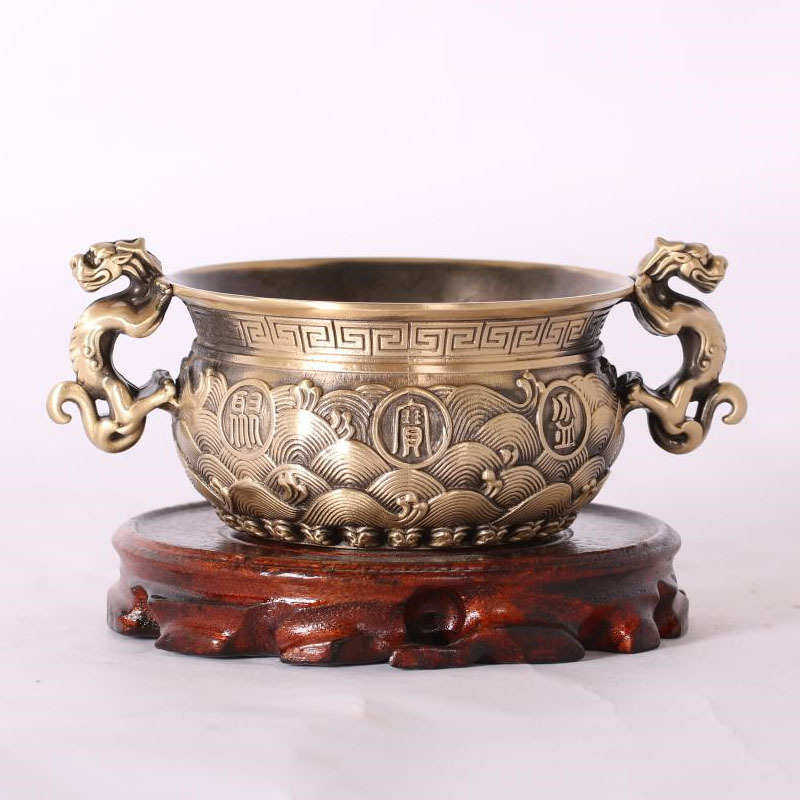 貔貅工艺品批发 黄铜 厂家黄铜 摆件聚宝盆 全