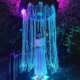 置 商场设计引流互动装 大型数控拉线水帘 网红感应云朵水幕灯树