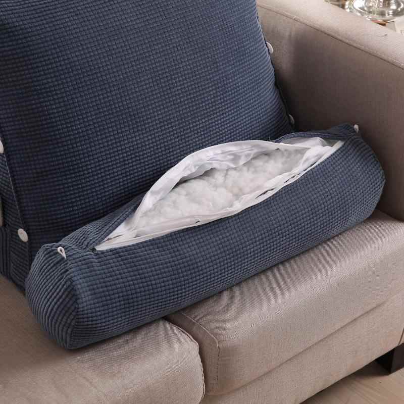 可调绒节靠三椅角靠无品牌/背玉米纯色沙发座靠背垫护枕护腰