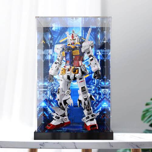亚克力展示盒适用高达PG1/60全系列敢达强袭红色异端高透明防尘罩