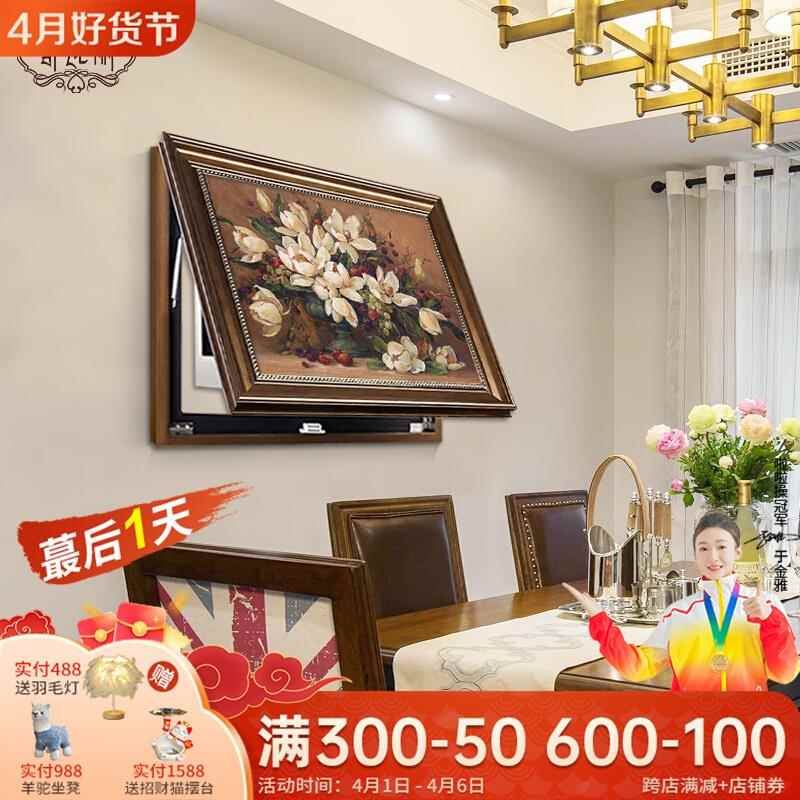 美式电表箱装饰画复古电闸盒强配电箱遮挡新款壁画欧式免打孔挂画