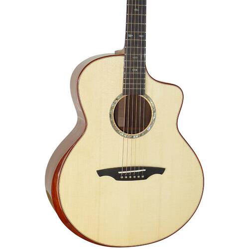 41寸亮光吉他厂家民谣进口云杉单板面单吉他