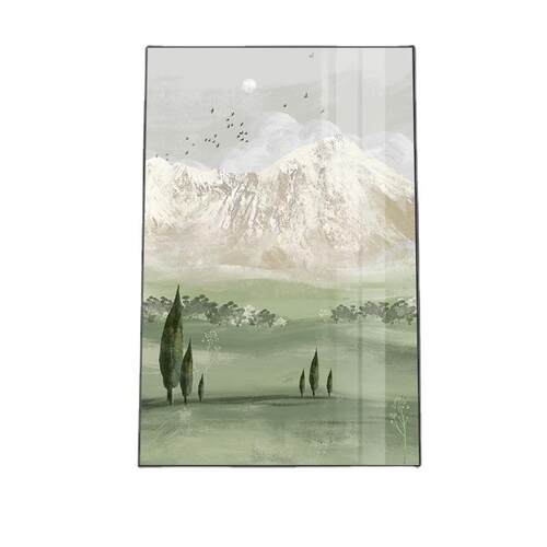 侘寂风客厅落地画沙发后面背景墙装饰画竖版挂画抽象大幅玄关壁画