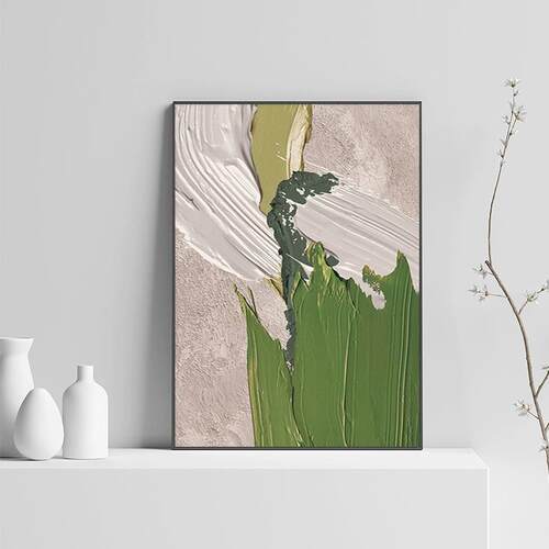 北欧客厅肌理装饰画现代简约落地沙发背景挂画奶油风玄关卧室壁画