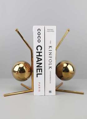 蜗牛书档现代北欧式家居金属书立摆件书房办公桌创意装饰品