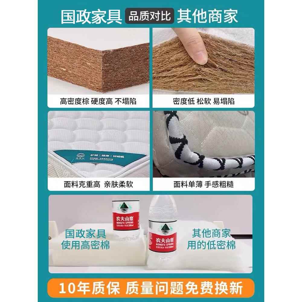 xyt郑州乳胶床垫椰棕硬垫弹簧儿童家用棕榈榻榻米折叠2000x2200m