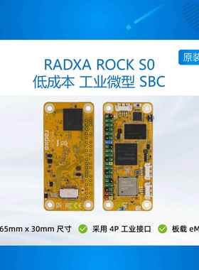 瑞莎 Radxa ROCK PI S0 RK3308B 四核 CPU 单板机 开发板 WiFi4
